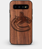 Best Custom Engraved Walnut Wood Vancouver Canucks Galaxy S10 Case - Engraved In Nature