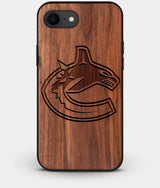 Best Custom Engraved Walnut Wood Vancouver Canucks iPhone 8 Case - Engraved In Nature