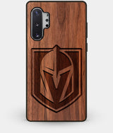 Best Custom Engraved Walnut Wood Vegas Golden Knights Note 10 Plus Case - Engraved In Nature