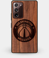 Best Custom Engraved Walnut Wood Washington Wizards Note 20 Case - Engraved In Nature