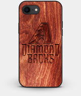 Best Custom Engraved Wood Arizona Diamondbacks iPhone 8 Case - Engraved In Nature