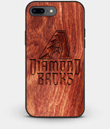 Best Custom Engraved Wood Arizona Diamondbacks iPhone 8 Plus Case - Engraved In Nature
