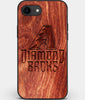 Best Custom Engraved Wood Arizona Diamondbacks iPhone SE Case - Engraved In Nature