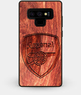 Best Custom Engraved Wood Arsenal F.C. Note 9 Case - Engraved In Nature