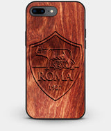 Best Custom Engraved Wood A.S. Roma iPhone 7 Plus Case - Engraved In Nature