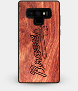 Best Custom Engraved Wood Atlanta Braves Note 9 Case - Engraved In Nature
