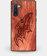 Best Custom Engraved Wood Baltimore Ravens Note 10 Case - Engraved In Nature
