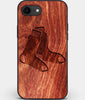 Best Custom Engraved Wood Boston Red Sox iPhone SE Case - Engraved In Nature