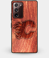 Best Custom Engraved Wood Calgary Flames Note 20 Case - Engraved In Nature