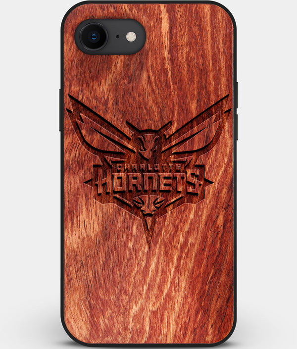 Best Custom Engraved Wood Charlotte Hornets iPhone SE Case - Engraved In Nature