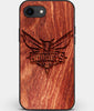 Best Custom Engraved Wood Charlotte Hornets iPhone SE Case - Engraved In Nature