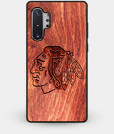 Best Custom Engraved Wood Chicago Blackhawks Note 10 Plus Case - Engraved In Nature