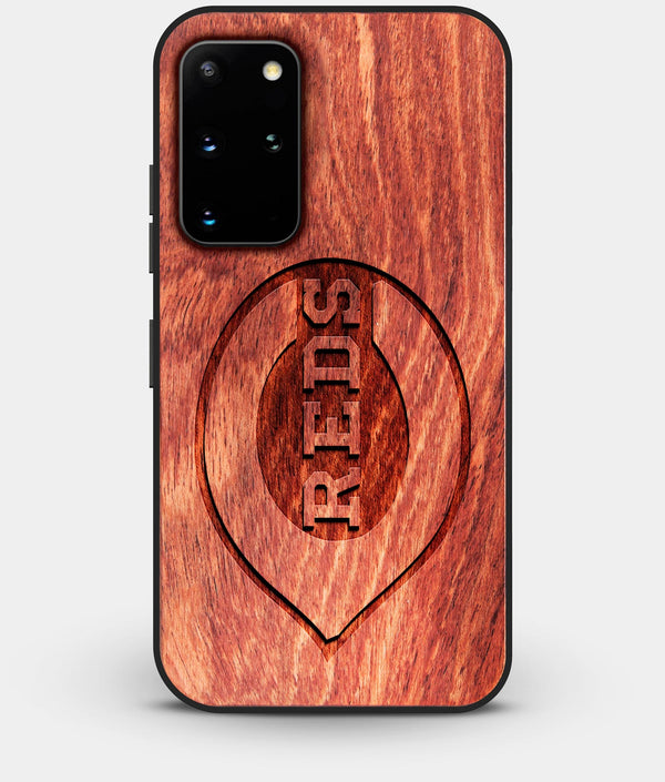 Best Custom Engraved Wood Cincinnati Reds Galaxy S20 Plus Case - Engraved In Nature