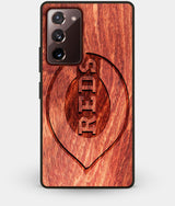 Best Custom Engraved Wood Cincinnati Reds Note 20 Case - Engraved In Nature