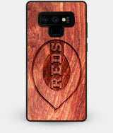 Best Custom Engraved Wood Cincinnati Reds Note 9 Case - Engraved In Nature