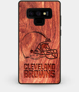 Best Custom Engraved Wood Cleveland Browns Note 9 Case - Engraved In Nature