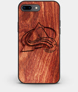 Best Custom Engraved Wood Colorado Avalanche iPhone 8 Plus Case - Engraved In Nature