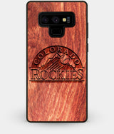 Best Custom Engraved Wood Colorado Rockies Note 9 Case - Engraved In Nature