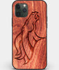 Custom Carved Wood Denver Broncos iPhone 11 Pro Max Case | Personalized Mahogany Wood Denver Broncos Cover, Birthday Gift, Gifts For Him, Monogrammed Gift For Fan | by Engraved In Nature