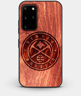 Best Custom Engraved Wood Denver Nuggets Galaxy S20 Plus Case - Engraved In Nature