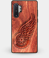 Best Custom Engraved Wood Detroit Red Wings Note 10 Plus Case - Engraved In Nature