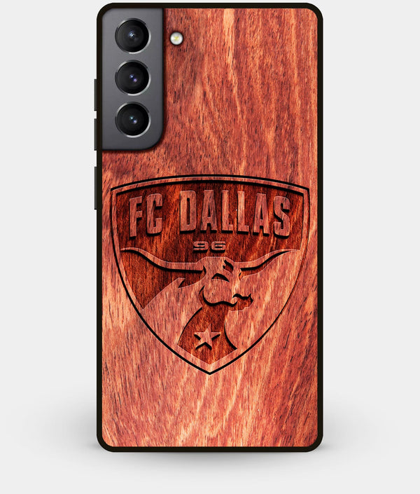 Best Wood FC Dallas Galaxy S21 Plus Case - Custom Engraved Cover - Engraved In Nature
