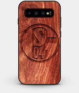 Best Custom Engraved Wood FC Schalke 04 Galaxy S10 Plus Case - Engraved In Nature