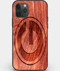 Custom Carved Wood Green Bay Packers iPhone 11 Pro Max Case | Personalized Mahogany Wood Green Bay Packers Cover, Birthday Gift, Gifts For Him, Monogrammed Gift For Fan | by Engraved In Nature
