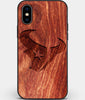 Custom Carved Wood Houston Texans iPhone XS Max Case | Personalized Mahogany Wood Houston Texans Cover, Birthday Gift, Gifts For Him, Monogrammed Gift For Fan | by Engraved In Nature