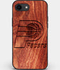 Best Custom Engraved Wood Indiana Pacers iPhone SE Case - Engraved In Nature