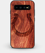 Best Custom Engraved Wood Indianapolis Colts Galaxy S10 Plus Case - Engraved In Nature