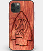 Custom Carved Wood Kansas City Chiefs iPhone 11 Pro Case | Personalized Mahogany Wood Kansas City Chiefs Cover, Birthday Gift, Gifts For Him, Monogrammed Gift For Fan | by Engraved In Nature