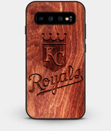Best Custom Engraved Wood Kansas City Royals Galaxy S10 Case - Engraved In Nature
