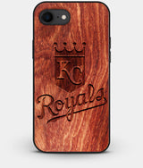 Best Custom Engraved Wood Kansas City Royals iPhone 8 Case - Engraved In Nature