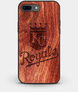 Best Custom Engraved Wood Kansas City Royals iPhone 8 Plus Case - Engraved In Nature