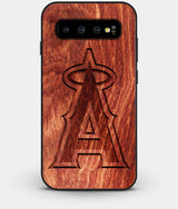 Best Custom Engraved Wood Los Angeles Angels Galaxy S10 Plus Case - Engraved In Nature