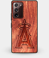 Best Custom Engraved Wood Los Angeles Angels Note 20 Case - Engraved In Nature