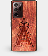 Best Custom Engraved Wood Los Angeles Angels Note 20 Ultra Case - Engraved In Nature