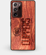 Best Custom Engraved Wood Los Angeles Clippers Note 20 Ultra Case - Engraved In Nature