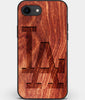 Best Custom Engraved Wood Los Angeles Dodgers iPhone SE Case Classic - Engraved In Nature