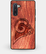 Best Custom Engraved Wood Los Angeles Rams Note 10 Case - Engraved In Nature