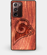 Best Custom Engraved Wood Los Angeles Rams Note 20 Case - Engraved In Nature