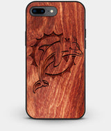 Best Custom Engraved Wood Miami Dolphins iPhone 8 Plus Case - Engraved In Nature