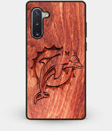 Best Custom Engraved Wood Miami Dolphins Note 10 Case - Engraved In Nature