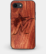 Best Custom Engraved Wood Miami Marlins iPhone 7 Case - Engraved In Nature