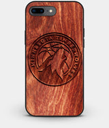 Best Custom Engraved Wood Minnesota Timberwolves iPhone 7 Plus Case - Engraved In Nature