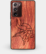 Best Custom Engraved Wood Minnesota Vikings Note 20 Case - Engraved In Nature