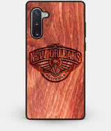 Best Custom Engraved Wood New Orleans Pelicans Note 10 Case - Engraved In Nature