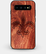 Best Custom Engraved Wood New Orleans Saints Galaxy S10 Case - Engraved In Nature