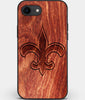 Best Custom Engraved Wood New Orleans Saints iPhone SE Case - Engraved In Nature